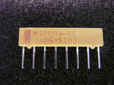  resistor network, MSP08A-01-103G, 10K ohm, 1W, 2%,100V