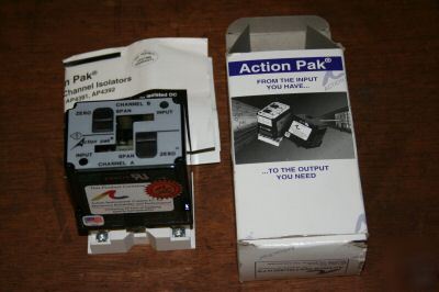 2 action pak (AP4390) dc input dual channel isolators