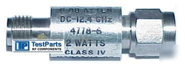 05-00503 narda 4778-6 coaxial attenuator dc-12.4GHZ 6DB