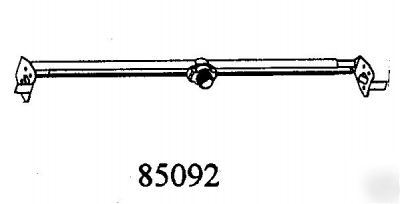 Adjustable bar hanger w/stud for joist spacing