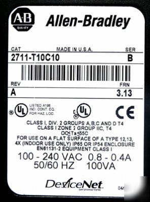 Allen bradlly panelview 2711-T10C10 b 2711T10C10 