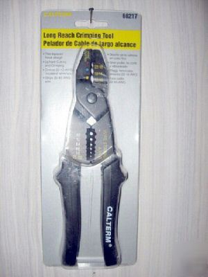 Calterm long reach wire crimping/stripping tool