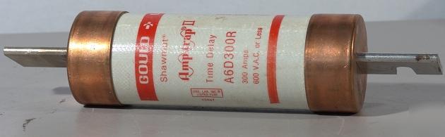 Gould shawmut amp-trap 2 A6D300R 300AMPS 600VAC 
