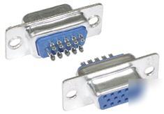 High density DB15 female solder connector (vga) 5 pcs