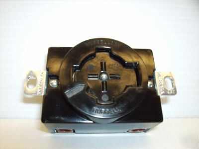 Hubbellock receptacle HBL20403 30A 600 vac 3P 4W 20403 