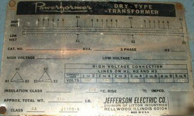 Jefferson electric transfomer