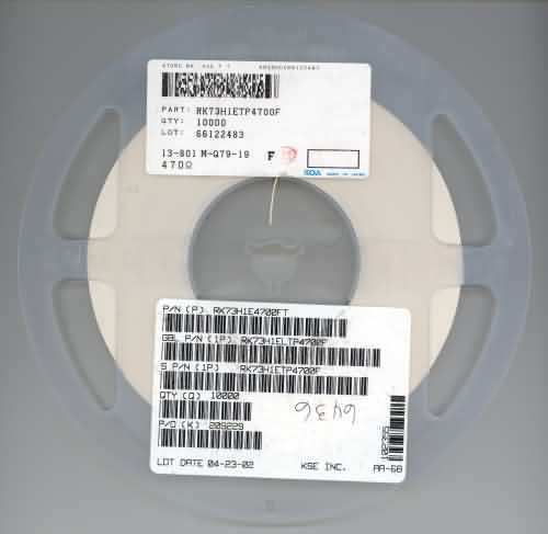 Koa smt smd 470 ohms size 0402 5000+ RK73H1ETP4700F