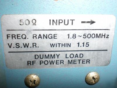 Leader ld-8800U dummy load rf power meter 1.8 to 500MHZ