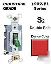 Leviton 15 a double-pole switch red 1202-plr (10 pcs.)
