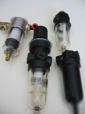 Lot of 4 compressed air treatment units