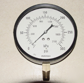 Marsh pressure gauge 0-300 psi 4.75