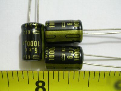 New 60PCS , 6.3V 1000UF radial electrolytic capacitors 