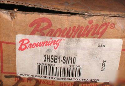 New browning gear reducer 3HSB1-SN10 * *