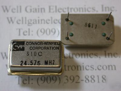 New connor-winfield S10C 24.576MHZ xtal osc 4 pin 