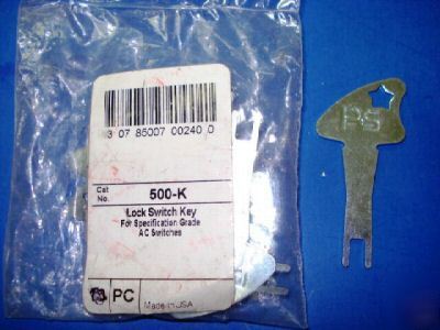 Pass & seymour lock switch key 500-k