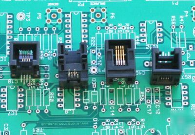RJ11 pcb jack molex 6/4 r/a low profile socket qty: 25
