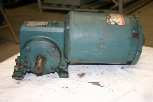 Reliance duty master a-c motor 3/4 hp. w/ xl gearmotor.