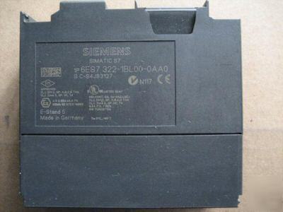 Siemens simatic S7 6ES7 322-1BL00-0AA0 module 