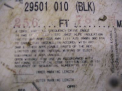 Tray cable 14/3 w/ground n.o.s. 256' electric cable