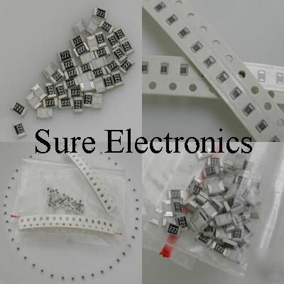 50 value 1206 smd resistor kit (0R~10MR) 5% 5000X