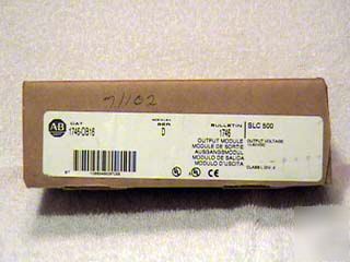 A-b, 1746-OB16, 16 pt. output module, series d, 