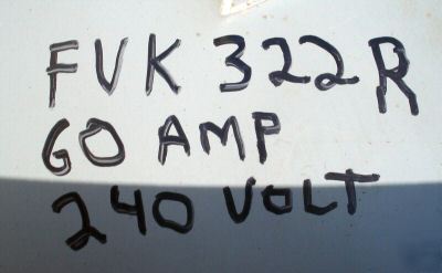 Bus plug 60AMP 240VAC ge #FVK322R 3PH 3POLE flex-a-plug