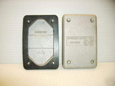 Crouse-hinds blank cover cast aluminum w/gasket DS100G
