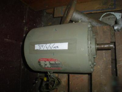 Dayton motor: 3 hp, 3500/2900, 184 - fr, 208-220, 50/60