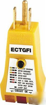 Electrical circuit & gfci tester 120VAC - ectgfik