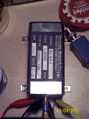 Electronic research corporation 4.8 mhz oven oscillator