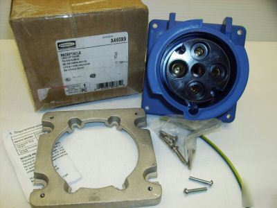 Hubbell pin & sleeve receptacle A460R9 HBL460R9W 460R9W