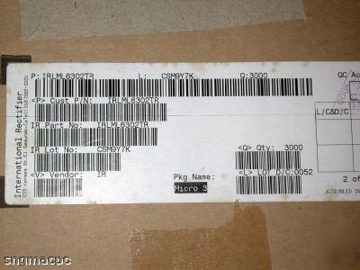 Int'l rectifier IRLML6032TR hexfet power mosfet