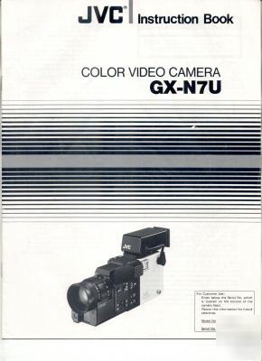 Jvc owner operator instruction manual gx-N7U