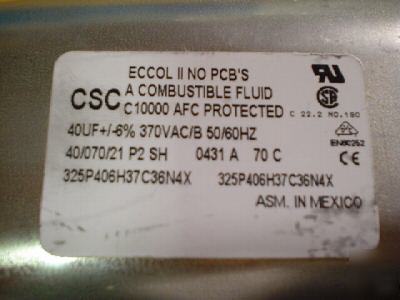 New 2PCS csc 370V 40UF a/c motor run capacitors 