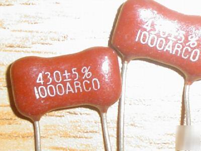 New 5PCS 1000V 430PF dipped silver mica capacitors 