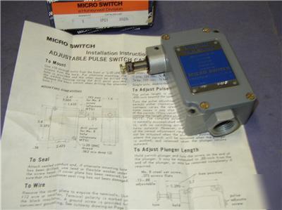 New ? honeywell micro switch adjustable pulse limit