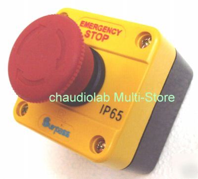 New hq emergency stop pushbutton control station #1109