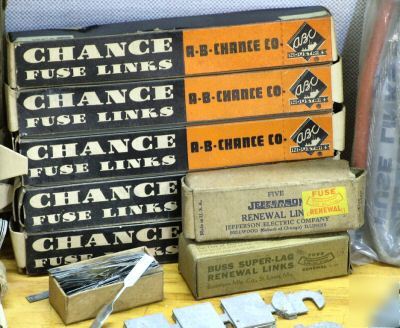 New large lot re al fuse links renewable most new in box 