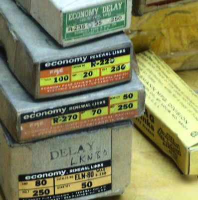 New large lot re al fuse links renewable most new in box 