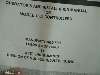 New west/leeds & northrup 1500 temperature controller 