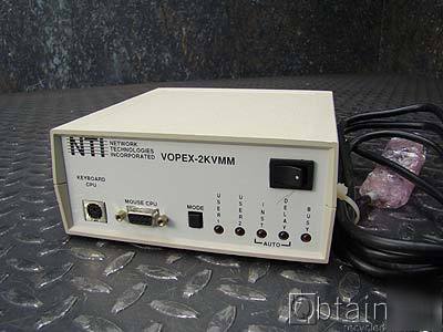 Nti 2 port kvm splitter vopex-2KVMM-l unused