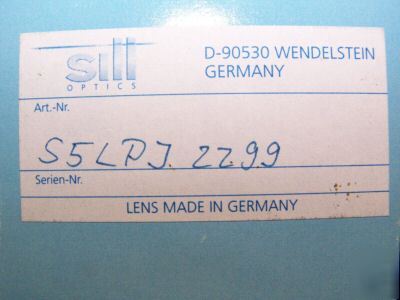 Telecentric lens correctal T60 S5LPJ2299 siii optical