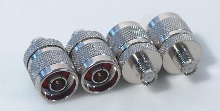 Unknown coax connectors lot of 4