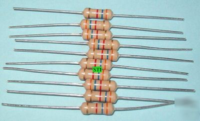 3.6K ohm 1W 5% resistors 1 watt lot of 10 - bonus 