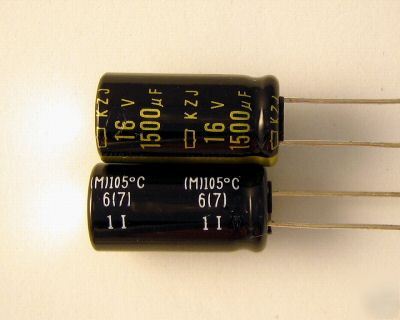 6 nippon chemicon ncc kzj 16V 1500UF ultra low esr cap