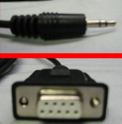 Db-9 f to 3.5MM interface cable 10 ft polaroid icom pc