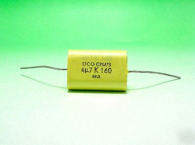 Efco CPM78 capacitor 4.7UF / 160V lot of 15