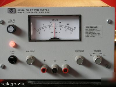 Hewlett packard model 6291A dc power supply 