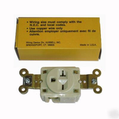 Hubbell single receptacle HBL5461I