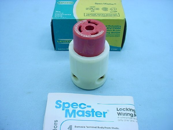 Leviton L9-20 locking connector 20A 600V 70920-c